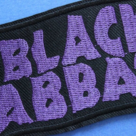 🕷️ Black Sabbath Iron-On Patch – Purple / Black (5” x 2.5”) - Picture 3 of 4